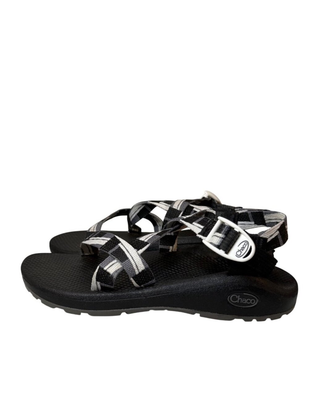 Chaco Womens Zcloud Sandal Black White Size 10